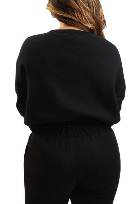 USC KNIT SWEATER  BLACK