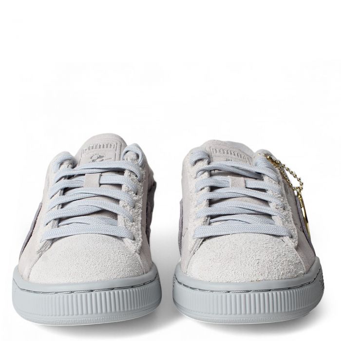 Grade School Puma x One Piece Jr Luffy Suede Sneaker  Feather Grey/Platinum Grey