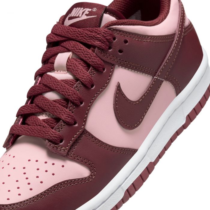 Grade-School Nike Dunk Low DARK TEAM RED/DARK TEAM RED-ECHO PINK