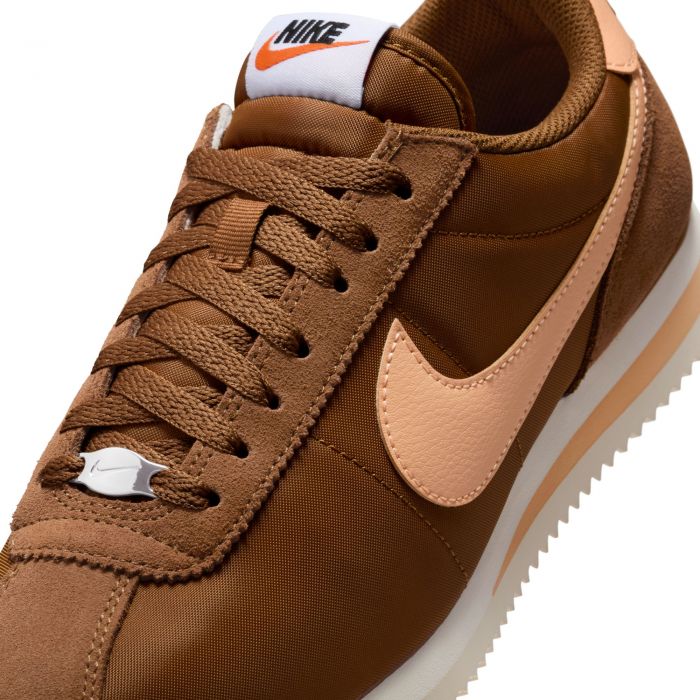  Women's Cortez Textile Lt British Tan/Orange Chalk-Sail