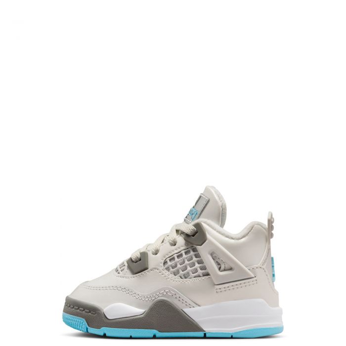 Toddler Jordan 4 Retro Blue Chill Photon Dust/Blue Chill-Flat Pewter-White