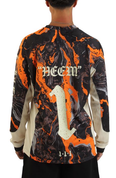 Lafrané Heem Moto Jersey Black/Orange/White