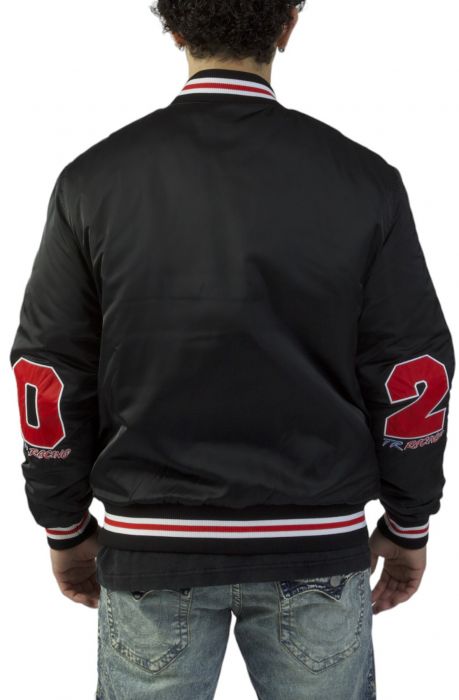Racing Bomber Jacket  Black
