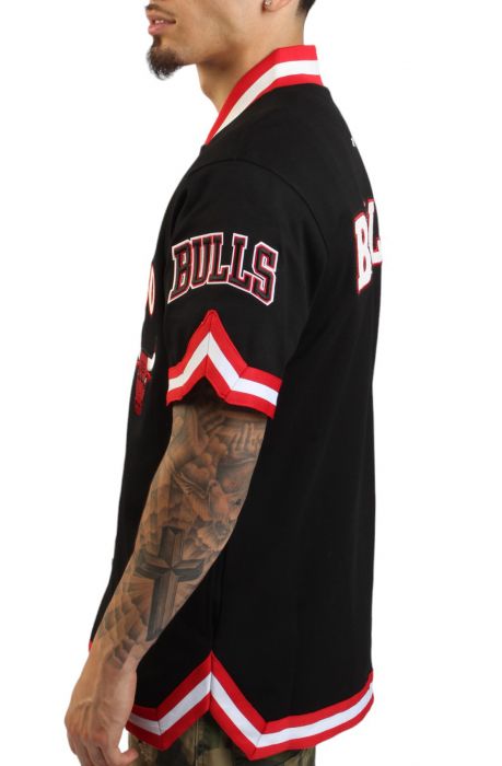 NBA Chicago Bulls Warm-Up Jersey  Black/Red
