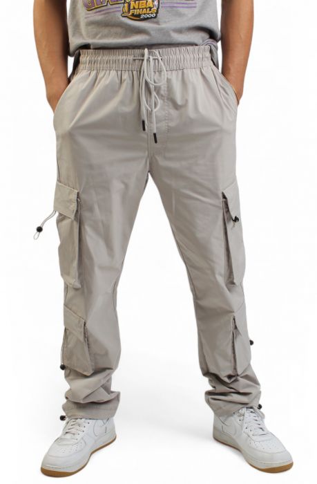 Pantalon Cargo Theory En Soie Habotai - Couleur Gris Pluie - Taille 10 - Neuf Avec étiquettes (valeur $295)