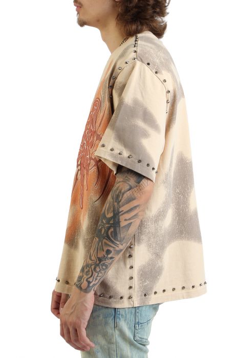 Ascended Studded T-Shirt Smoke Grey