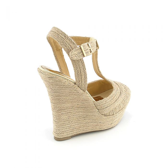 POSH 050 Espadrille Wedge Sandal 050/BGE JUTE - Shiekh