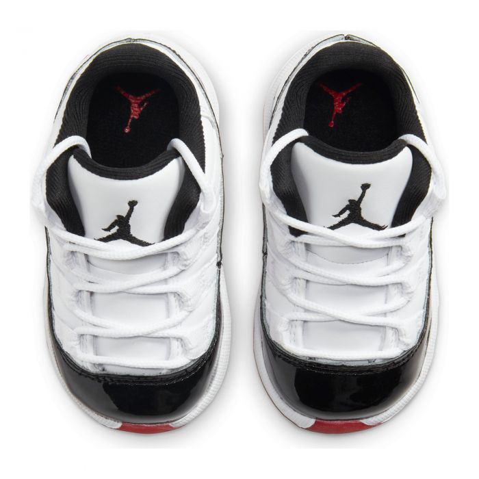 (TD) Air Jordan 11 Retro Low White/University Red-Black-True Red
