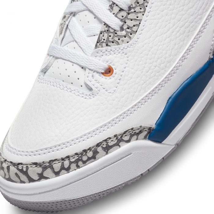 Pre-School Jordan 3 Retro  White/Mtlc Copper-True Blue-Cement Grey