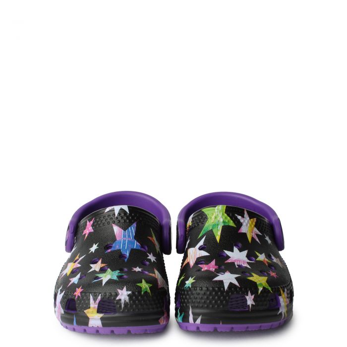 Toddler Classic Clog Neon Purple/Multicolor