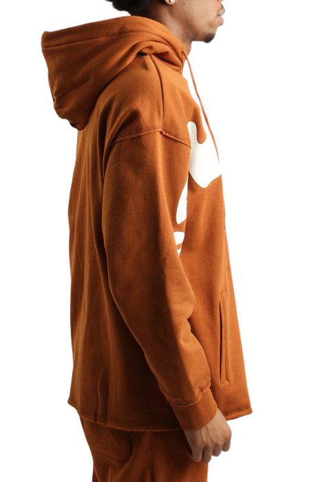 Puff Print Box Hoodie Caramel