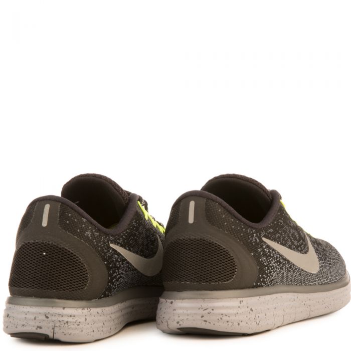 Women's Nike Free Run Distance Shield Black/Silver/Lime Green