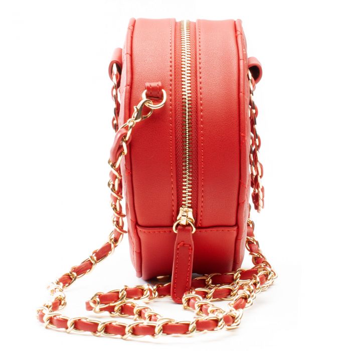 Round Quilted  Crossbody Clutch