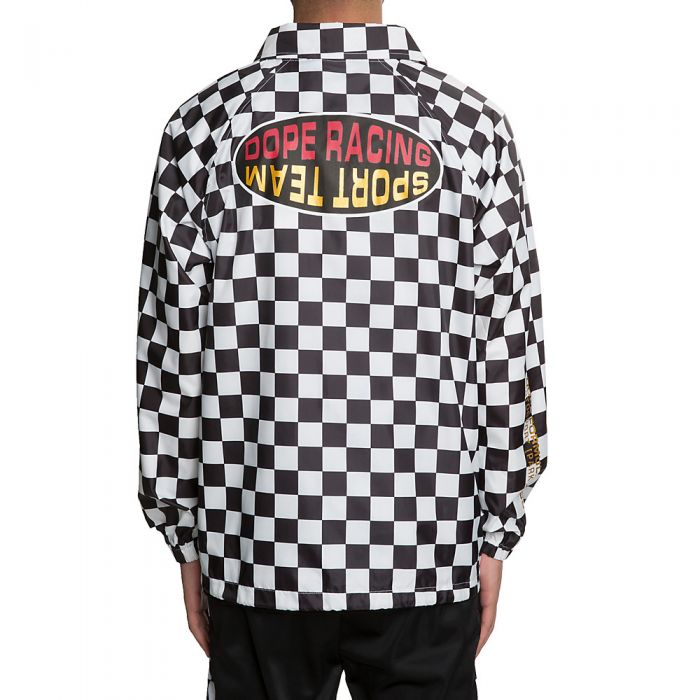 Men's Finish Line Coaches Jacket BLACK/WHITE