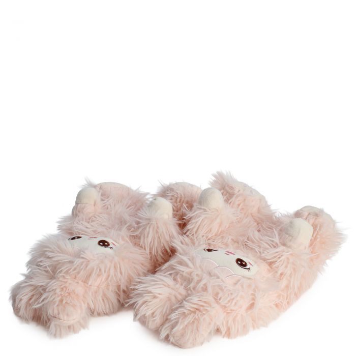 Doll Fuzzy Slippers  Pink