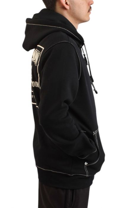 TRUE RELIGION Big T Zip Hoodie 105753-JETBLK - Shiekh