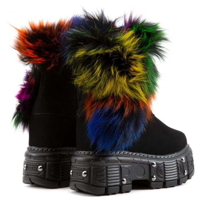 Planet-11 Platform Boots Black