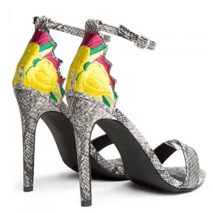 Cape Robbin Suzzy-66 Snake High Heel Snake Black