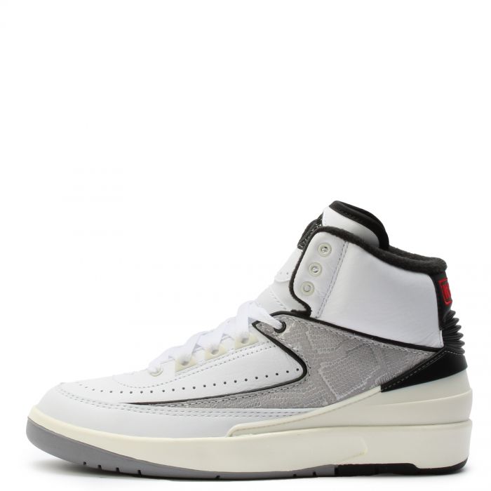 Grade School Air Jordan 2 Retro White/Fire Red-Black-Sail
