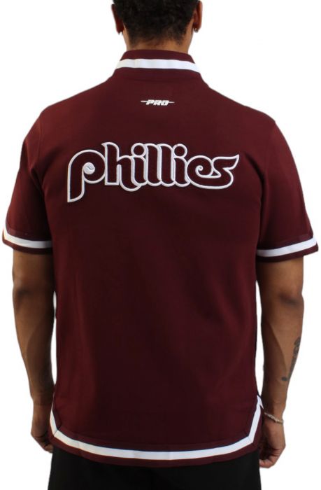 MLB Philadelphia Phillies Warm Up Jersey  Wine
