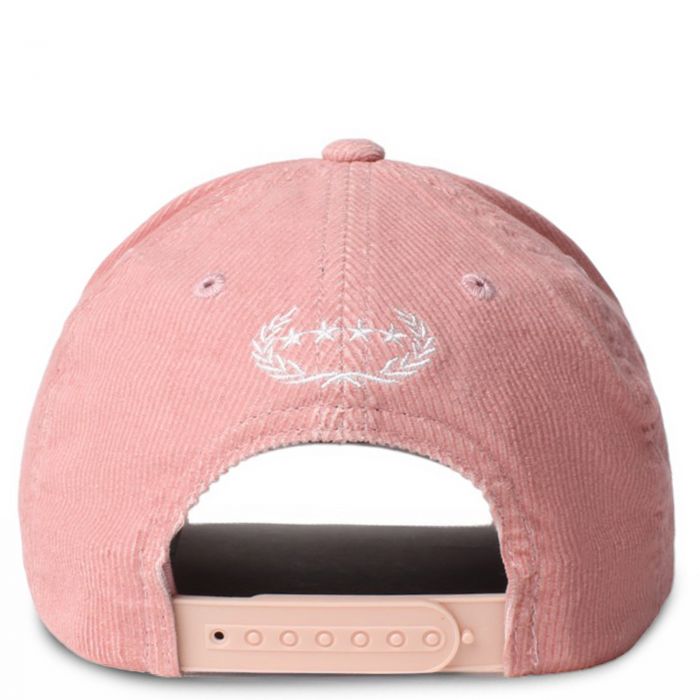 Respectfully Corduroy Snapback Pink