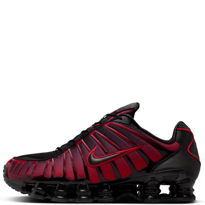 nike shox tl black red