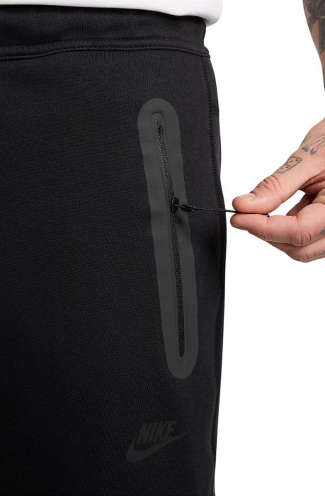 Fleece Open-Hem Pants black