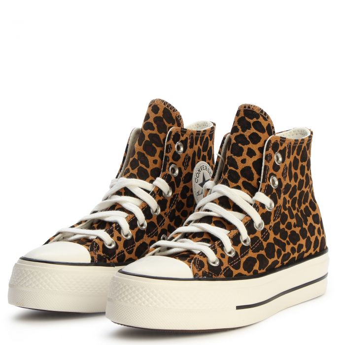 CONVERSE Chuck Taylor All Star Lift Platform Leopard Suede A17979C - Shiekh