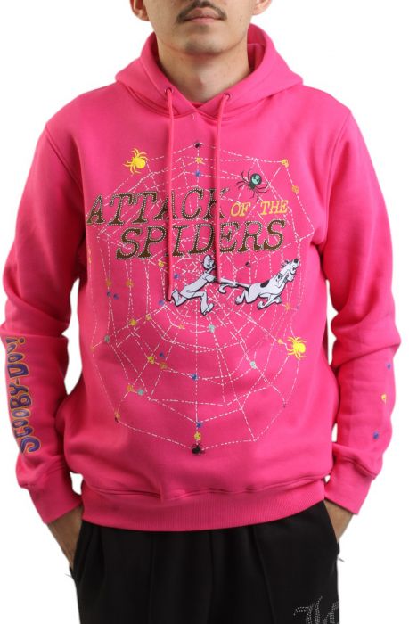 Scooby-Doo Attack Of The Spiders Hoodie  Hot Pink