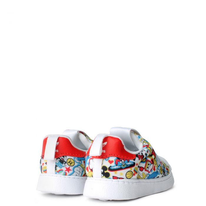 Disney Mickey Superstar 360 Shoes Ftwr White/Core Black/Red