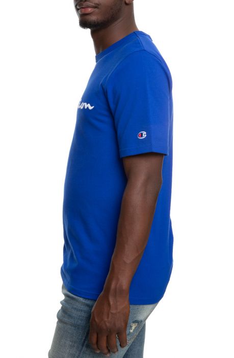 SCRIPT LOGO TEE SURF BLUE