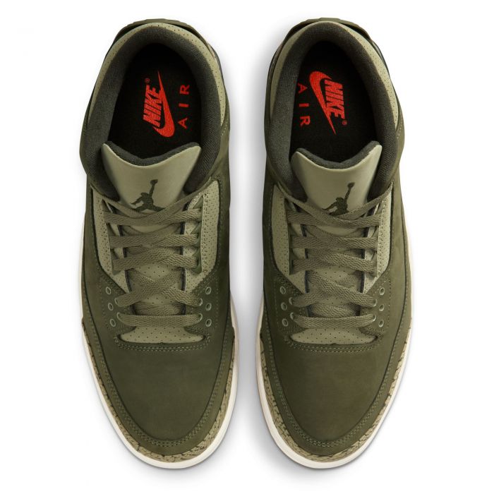 Air Jordan 3 Retro Medium Olive/Sequoia-Neutral Olive-Sail