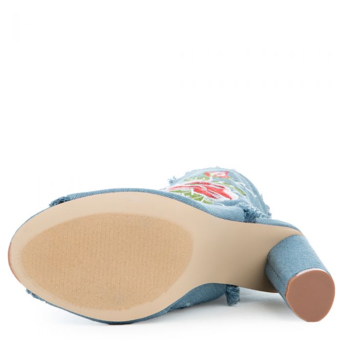 Women's Connie-53 Blue Booties Denim