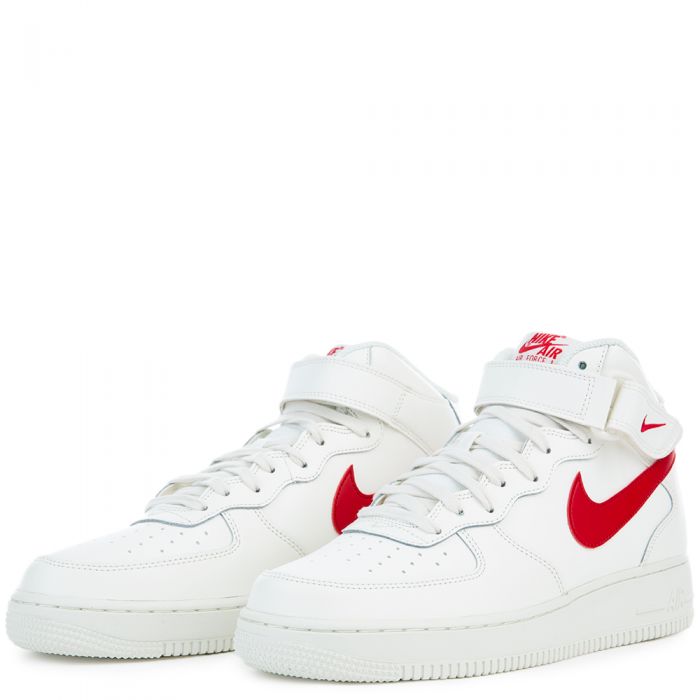AIR FORCE 1 MID '07 SAIL/UNIVERSITY RED