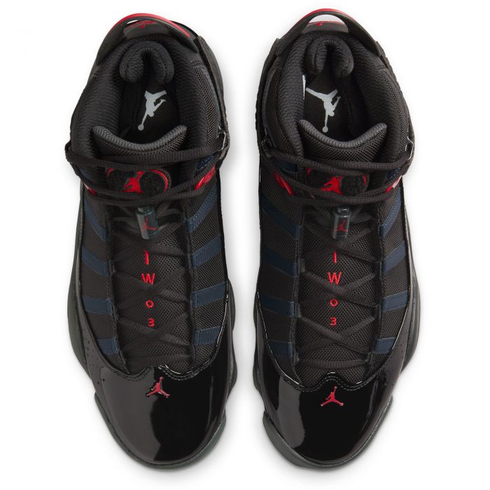Jordan 6 Rings Black/Fire Red-Anthracite