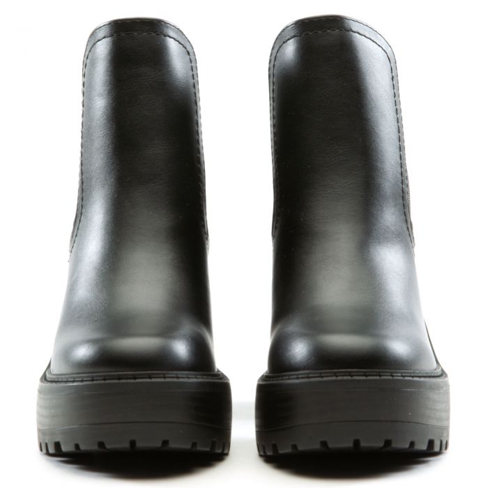 Think-S Platform High Heel Bootie Black Pu