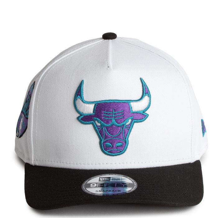 NBA Chicago Bulls 9FIFTY A-Frame Snapback  White/Purple