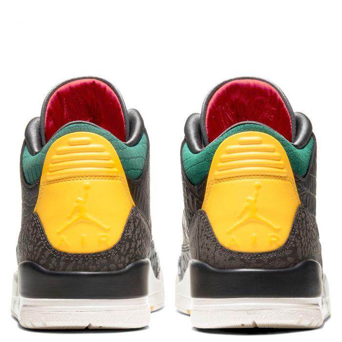 Air Jordan 3 Retro Black/Black-White-Gorge Green