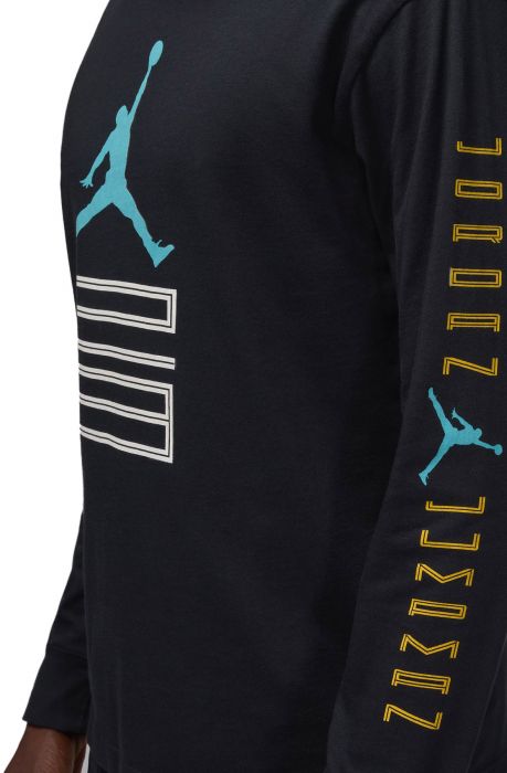  Brooklyn  AJ11 Graphic Long-Sleeve T-Shirt Black
