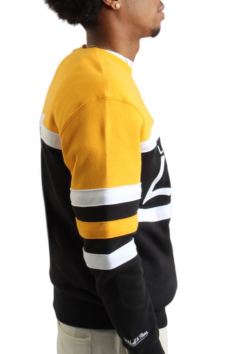 NBA Los Angeles Lakers Head Coach Crewneck  Black/Yellow
