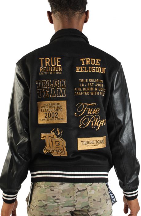 TR Varsity Jacket  Black/Gold