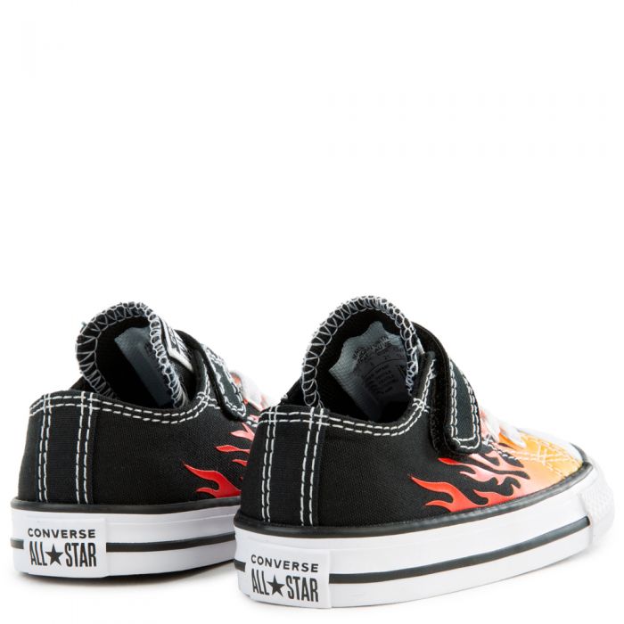 (TD) Chuck Taylor All Star Archive Flames Black/Enamel Red/Fresh Yellow