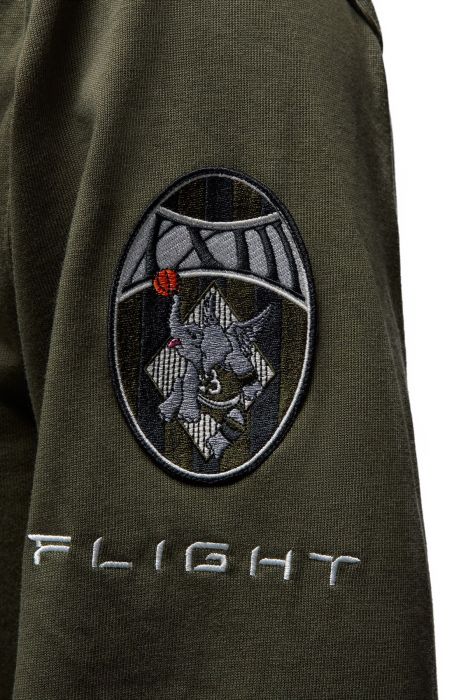 Essentials Long-Sleeve Rugby Top Cargo Khaki