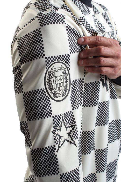 Metal Arch Logo Soccer Jersey Long Sleeve T-Shirt Lemon Icing-Black