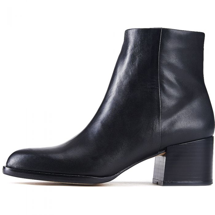SHIEKH Joey Leather Ankle Boots JOEY BLK - Shiekh