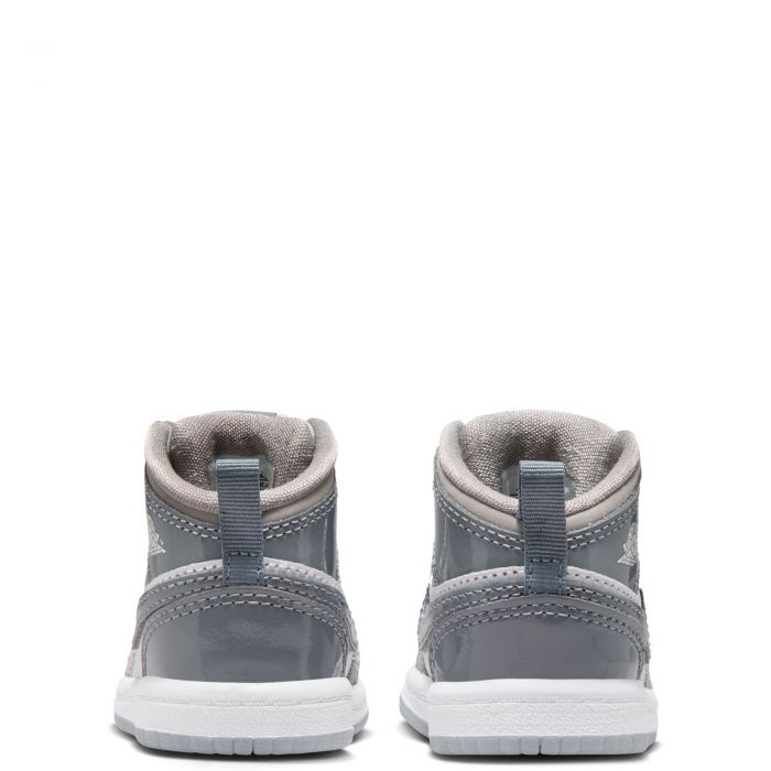 Toddler Jordan 1 Mid SE WHITE/COOL GREY-MEDIUM GREY