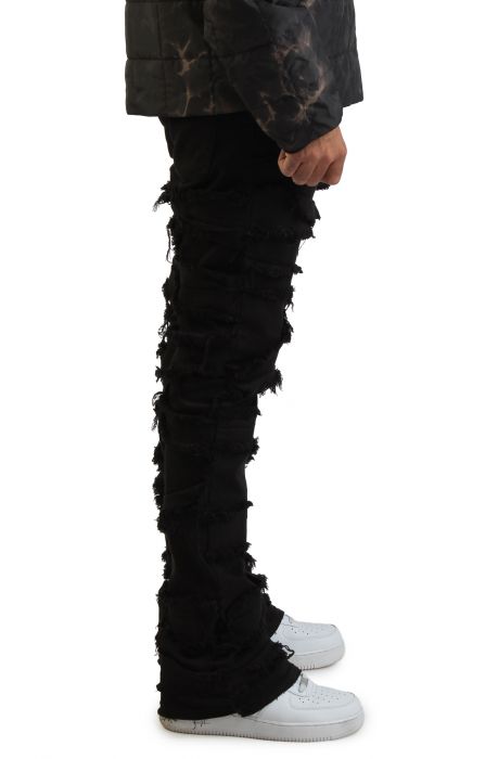 Khaos Shredded Jean Black