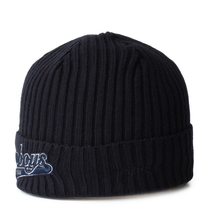 Dallas Cowboys Script Beanie  Navy