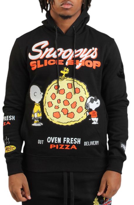 Peanuts Woodstock Pullover Hoodie  Black