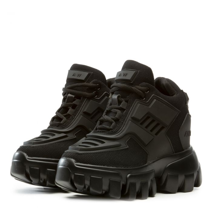 ANTHONY WANG Damson-07 Platform Sneakers DAMSON-07-BLK - Shiekh